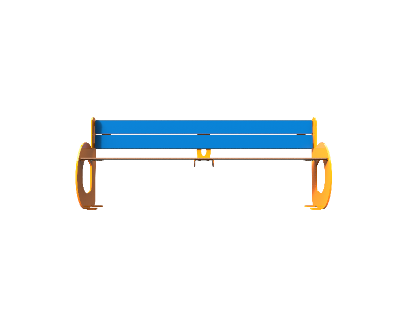 Banc Lettre B - Compact HPL finition plein ou lames - Ninou_0