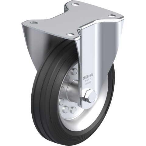 BLICKLE - ROULETTE FIXE Ø 180MM BANDAGE CAOUTCHOUC SBR 170KG - B-VE 180R
