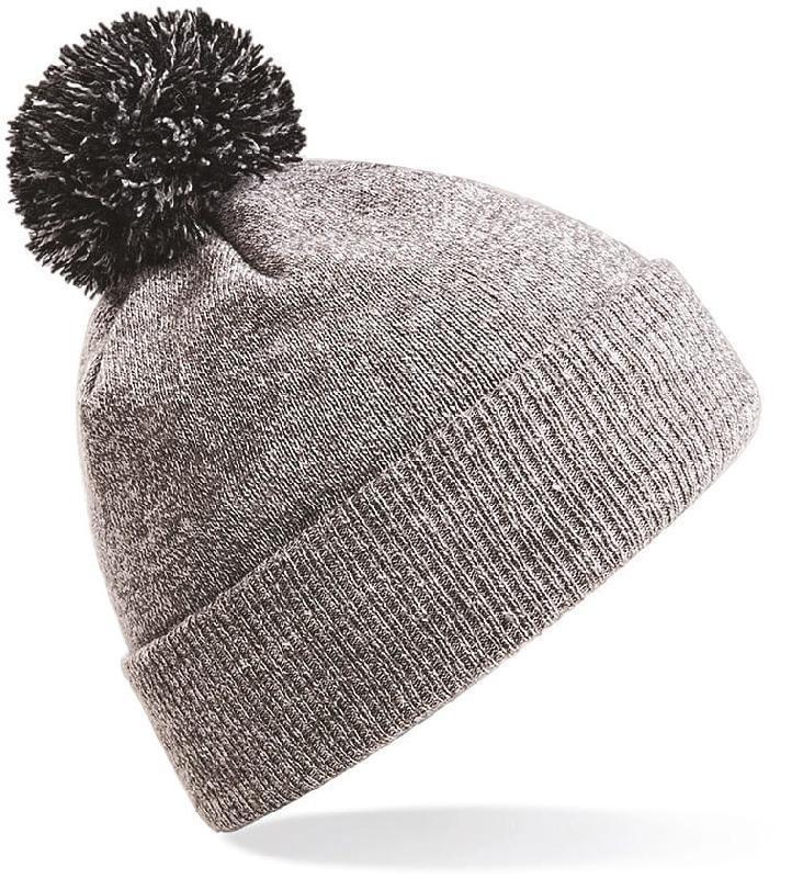 Bonnet Snowstar - Réf: B450 - Beechfield - 100% acrylique Soft-Touch, doublé, pompon bicolore_0
