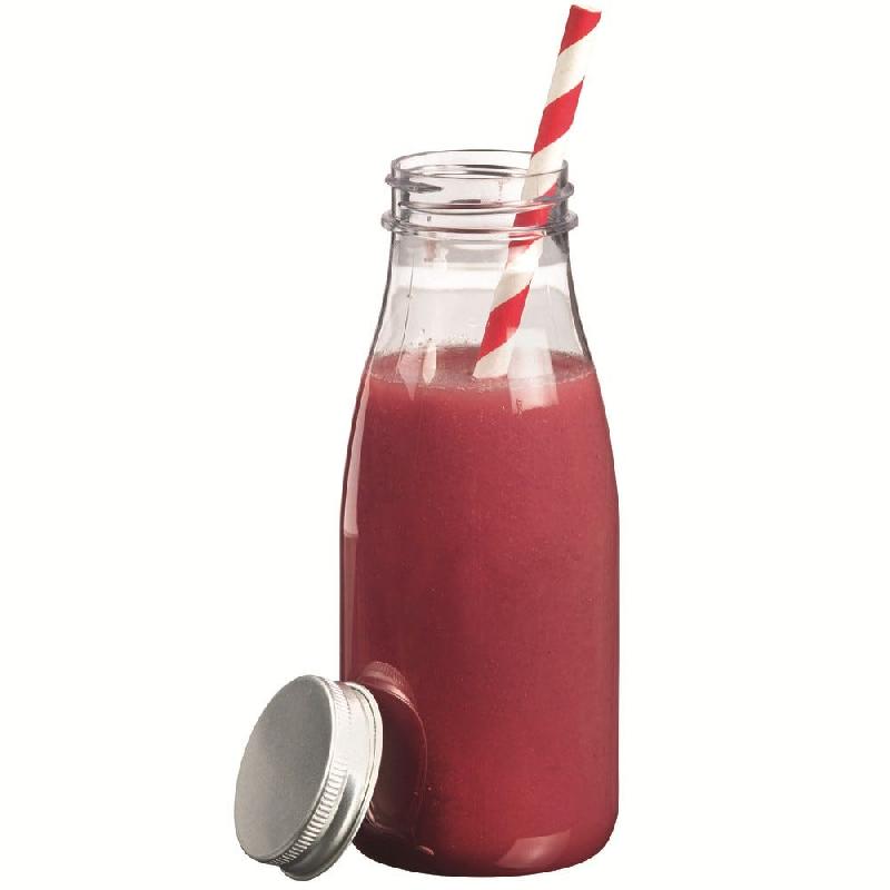 Bouteille à jus et smoothies PET transparent 25cl - par 100_0