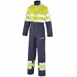 Cepovett - Combinaison avec 2 Zip Silver Tech 260 CP Jaune / Bleu Marine Taille S - S jaune 3184373390191_0