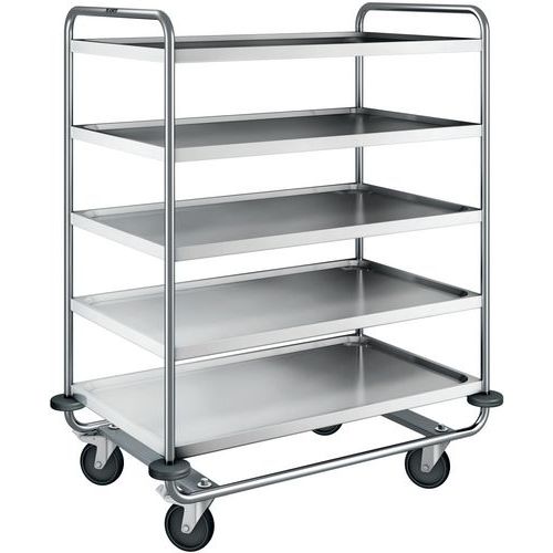 CHARIOT DE SERVICE SW 10 X 6-5 AVEC ROUES GALVANISÉ - BLANCO