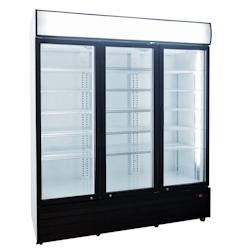 Cleiton® -Armoire d'exposition réfrigérée 1000 litres 3 Portes Ventilées à air soufflé Romux - 8436604193961_0