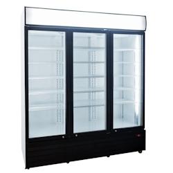 Romux® Professional Vitrine Réfrigérée 3 Portes 900 Litres Ventilées avec Tirage Forcé | Vitrine a boissons | Réfrigération Verticale Positive_0