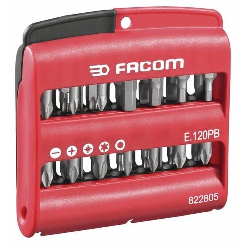 COFFRET 28 EMBOUTS DE VISSAGE MIXTE E.120PB FACOM