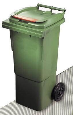 Conteneur 80L - Bac de collecte roulant - Norme EN 840 - 40 kg charge utile_0