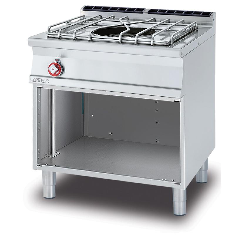 Cuisinière Paellero avec flamme pilote sur compartiment ouvert. Structure en acier inoxydable. Dimensions 80x70,5 h 90 cm. Modèle PA-78G - 1823_0