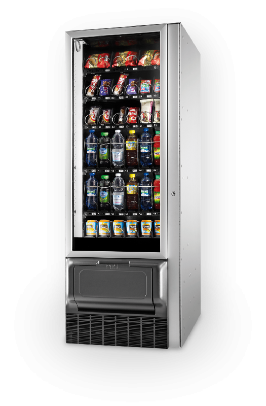 Distributeur automatique de boissons et snacks - Minisnakky - Design compact avec vitrine LED_0
