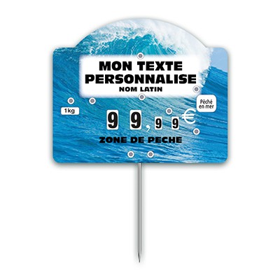 ETIQUETTES TRAD'ETIQ  TOP NOSTALGIE VAGUE À  TEXTE À  ROUES ET  À  PIQUE