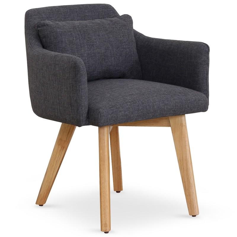 FAUTEUIL SCANDINAVE ALAN 70CM GRIS FONCÉ - PARIS PRIX_0