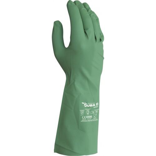 GANTS EN NITRILE BIODÉGRADABLE JUBA NATURE H624NT - VERT - T6 JUBA