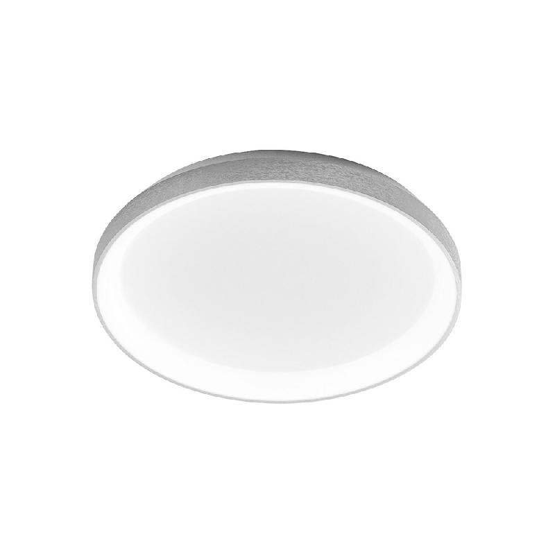 Gea Luce Plafonnier Krizia 38W Led 4000K, Gradable Phase Cut, Cadre Aluminium Satiné Blanc, Diffuseur Acrylique Opale - Gealuce - KRIZIA P/M 4000K_0