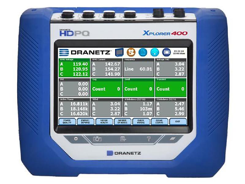 HDPQ-X4A10PKG - Analyseur de qualité de puissance HDPQ Xplorer 400 avec fonction de surveillance à 400 Hz_0