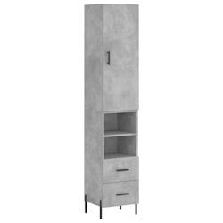 Helloshop26 - Buffet bahut commode armoire meuble de rangement organisateur cuisine salle de séjour salon haut 34,5 x 34 x 180 cm 02_0034271 - 300021_0