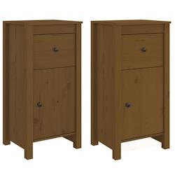 Helloshop26 - Buffet bahut commode armoire meuble de rangement organisateur cuisine salle de séjour salons lot de 2 40 x 35 x 80 cm 02_0036888 - 3000_0