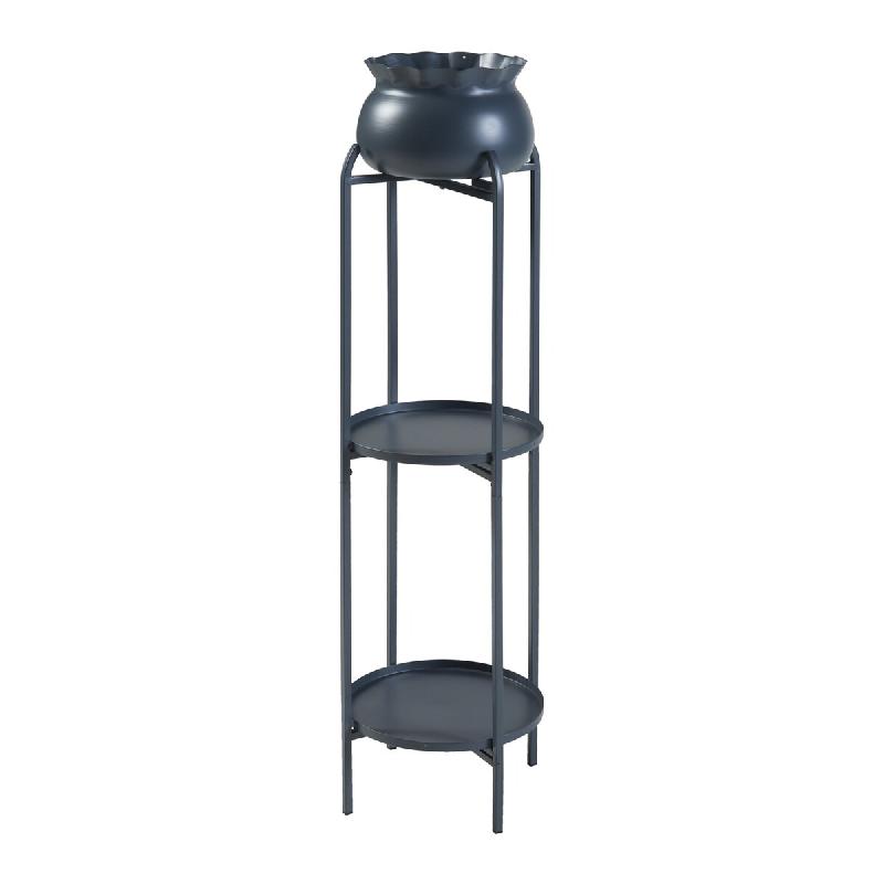 Helloshop26 - Porte-plantes style intemportel support 95 x 27 x 27 cm noir 03_0010343 - 3000225174583_0