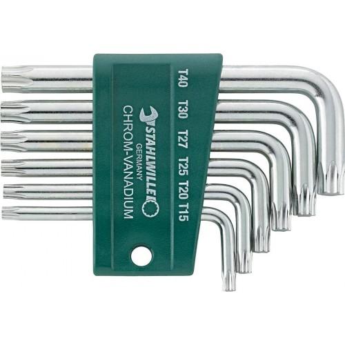 JEU DE CLÉS MÂLES COUDÉES - EMPREINTE TORX - 10766/9 STAHLWILLE