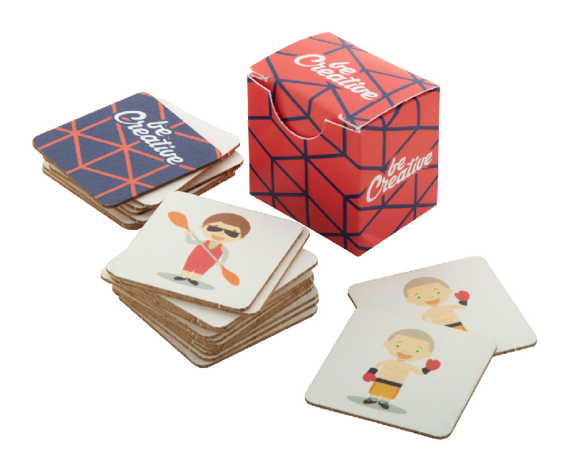 Jeu de mémoire personnalisé - carton avec motifs thématiques - 24 tuiles - impression quadri_0