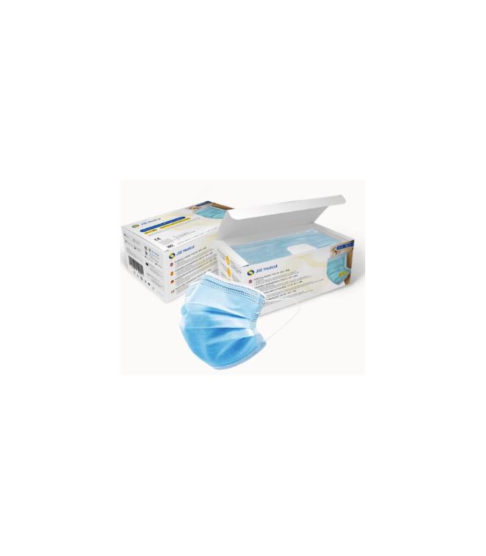 Masques chirurgicaux 3 plis Type II R CE - boîte de 50 - filtration 98% - Mercator Médical_0