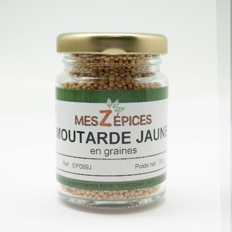 MesZépices - Moutarde jaune en graines - Verrine 70 g - 3662310007451_0