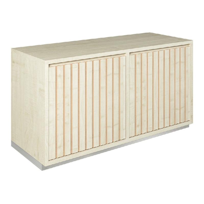 Meuble Vertigo T03 4 tiroirs à l'anglaise MDF naturel et érable 120x47x60 cm_0