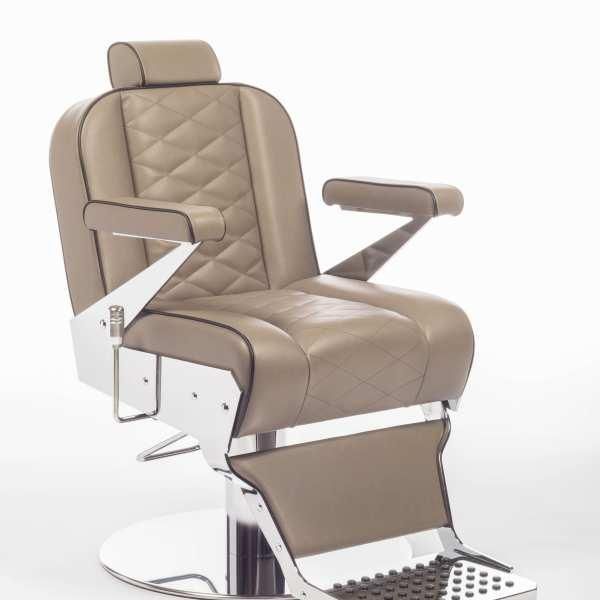 Fauteuil barbier homme - Eldorado FB 529 avec pompe hydraulique blocable, dossier inclinable et têtière_0