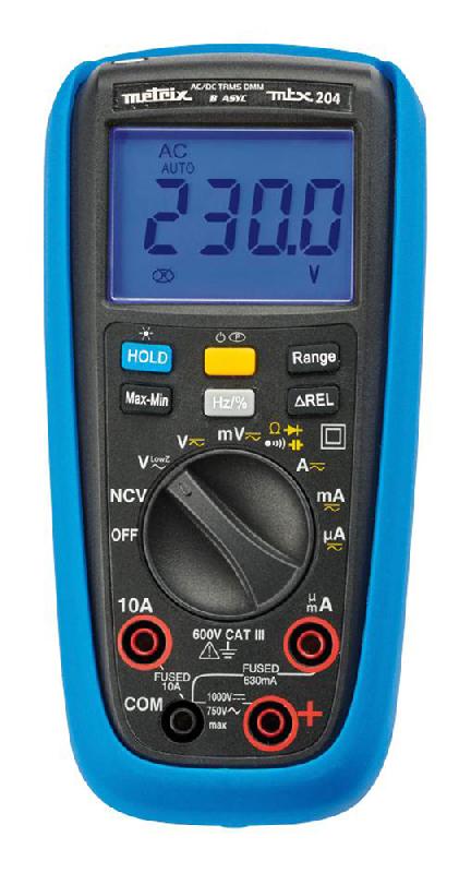 MTX204-Z - Multimètre numérique portable METRIX - Compact, TRMS AC/AC+DC, VLowZ_0