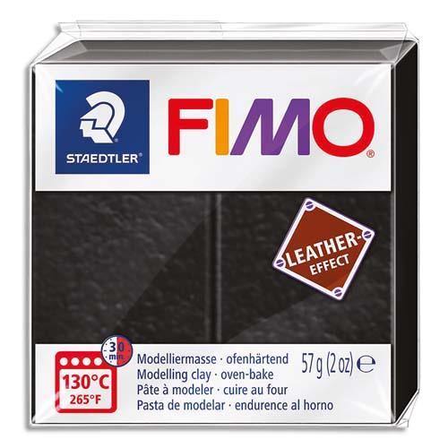 PAIN GRAINE CREATIVE 57G FIMO EFFECT CUIR COULEUR NOIR