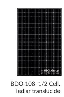 Panneaux photovoltaïques BISOL BIFACIAL 108 1/2 cellules - Mono - 400Wc et 410Wc_0