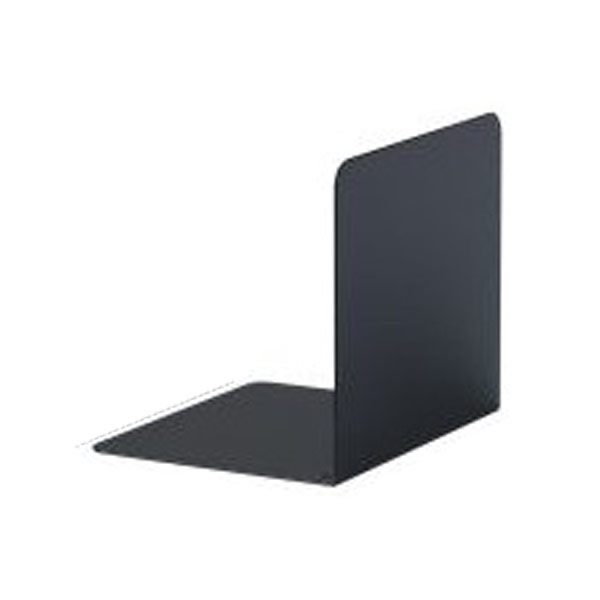 SERRE-LIVRES MÉTAL L 12 X P 13 X H 12 CM NOIR