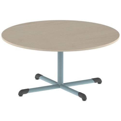 TABLE BANDANA RONDE Ø 120 CM FIXE T3 STRAT ÉRABLE LAGON 6027 - MOBIDECOR
