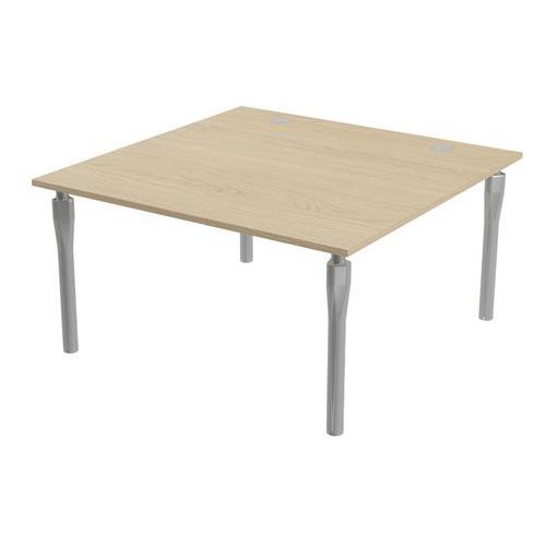 TABLE DE RÉUNION NOGA 140 X 140 CM CHÊNE ALU