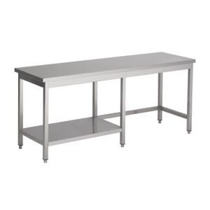 Table inox 600 ouvert et étagère longueur 1400 - P7812.0346_0