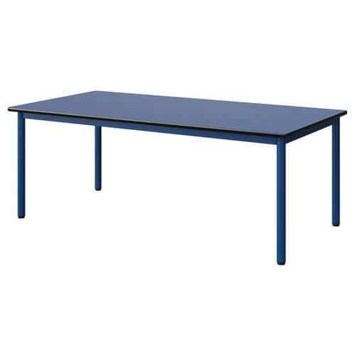 TABLE MALIBU 160X80 T3 4P STR ANTIB BLEU U525/NOIR BLEU 5005
