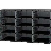 TRIEUR 12 CASES JUMBO MODULODOC EXACOMPTA GRIS