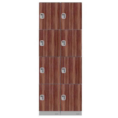 VESTIAIRE MULTICASES 8 CASES 1344 MM WENGÉ - MANUTAN EXPERT