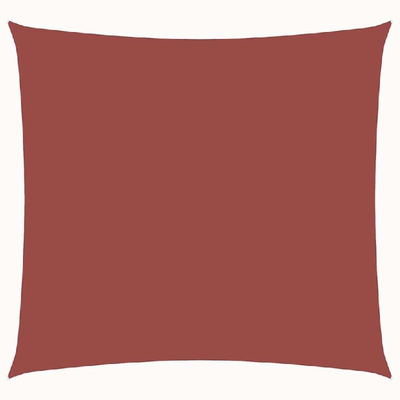 VidaXL Voile de parasol tissu oxford carré 3x3 m terre cuite Modèle Patio Zénith Max - rouge 135357_0