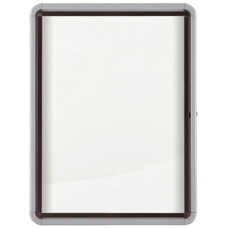VITRINE D'EXTERIEUR PORTE-BATTANTE FOND MAGNETIQUE NOBO - 12 FEUILLES - A4 - DIMENSIONS L99,5 X H97 X P4,5 CM