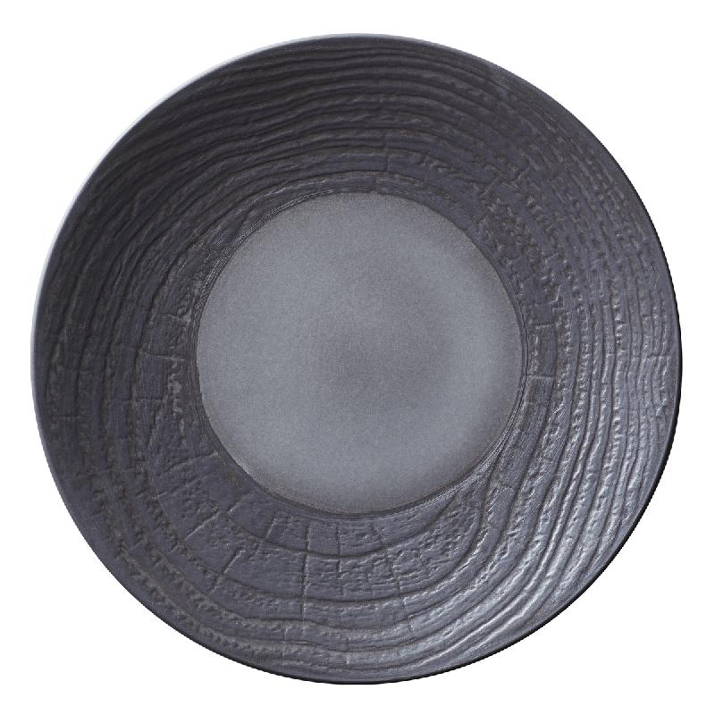 ASSIETTE COUPE PLATE ROND NOIR PORCELAINE Ø 28,3 CM ARBORESCENCE REVOL