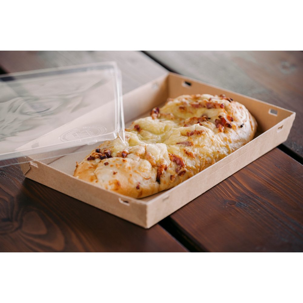 120 barquettes hautes à bruschetta nomade avec couvercle 280x185x65 mm - carton micro-cannelure brun ingraissable et couvercle rPET_0