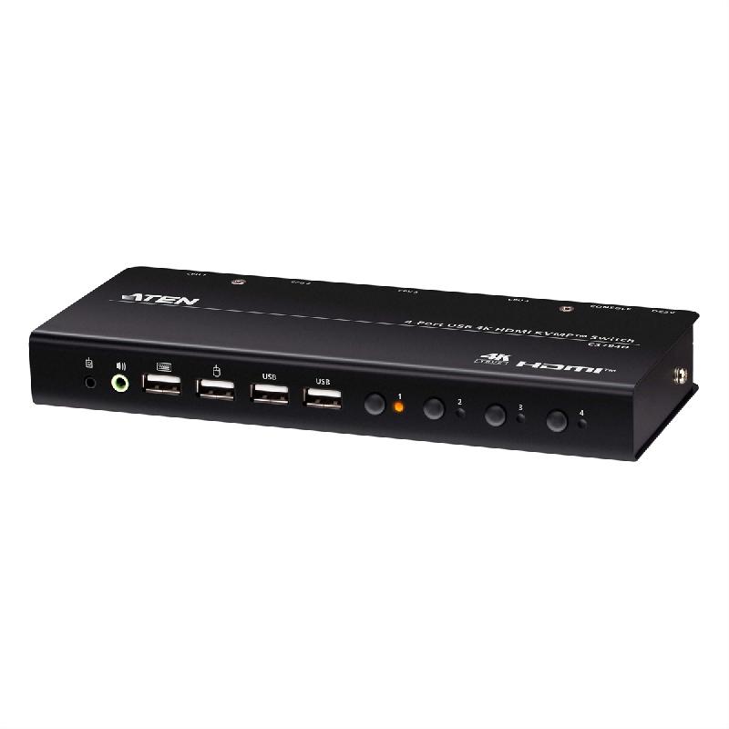Aten cs784h commutateur kvmp 4k hdmi 4 ports usb_0