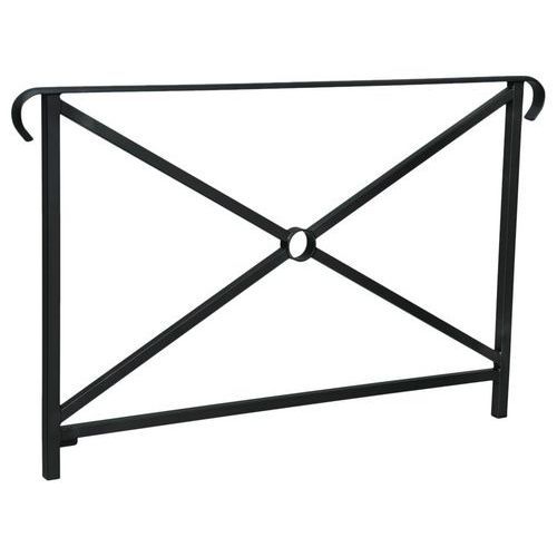BARRIÈRE HÉRITAGE SIMPLE CROIX 1.50M DOUBLE CROSSE NOIR 9005 - PROCITY
