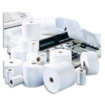BOBINE CALCULATRICE/CAISSE 57X70X12MM, LONGUEUR 47 MÈTRES, PAPIER 60G 1 PLI OFFSET BLANC - LOT DE 32