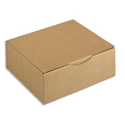 BOÎTE POSTALE EN CARTON BRUN - 30 X 10 X 24 CM