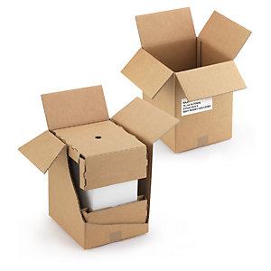 CAISSE CARTON BRUNE D'EXPÉDITION POUR CARTON DE 6 BOUTEILLES