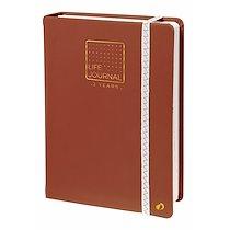QUO VADIS - CARNET BULLET JOURNAL - MULTILINGUE - LIFE JOURNAL - MARRON - PAGES PERPÉTUEL - 3 ANS DE JANV À DÉC. - 15X21 CM