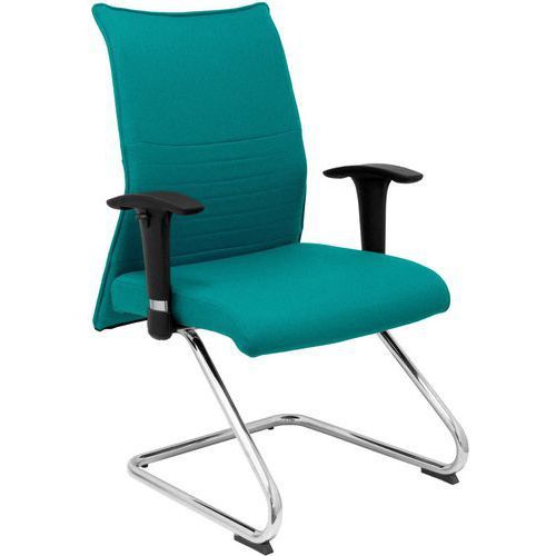 CHAISE FIXE ALBACETE ACCOUDOIRS RÉGLABLES - TURQUOISE