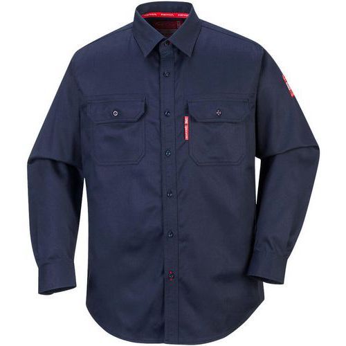 CHEMISE BIZFLAME 88/12 FR89 BLEU FONCÉ 5XL - PORTWEST
