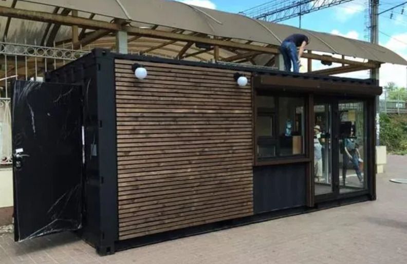 Container snack aménagé luxe 20 pieds type ISK14 - ISK FOOD - dimensions 6,06m x 2,44m x 2,89m_0