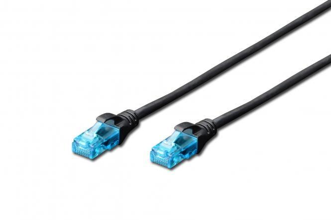 DIGITUS Câble de brassage CAT 5e U/UTP, 2 m, noir - noir 4016032318026_0